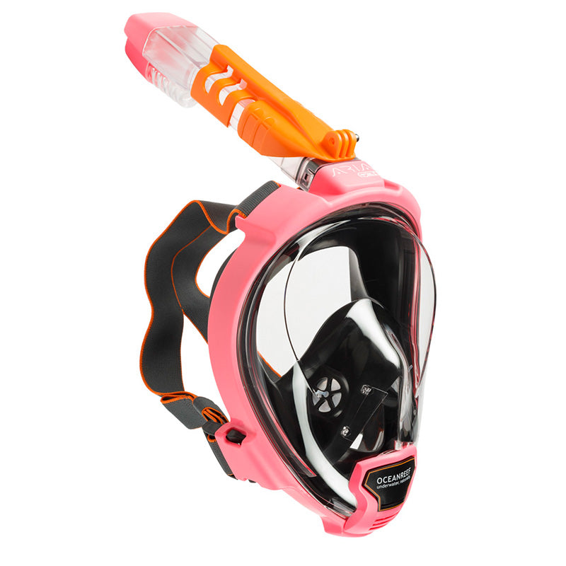Ocean Reef Aria QR Full Face Snorkeling Mask Pink M/L