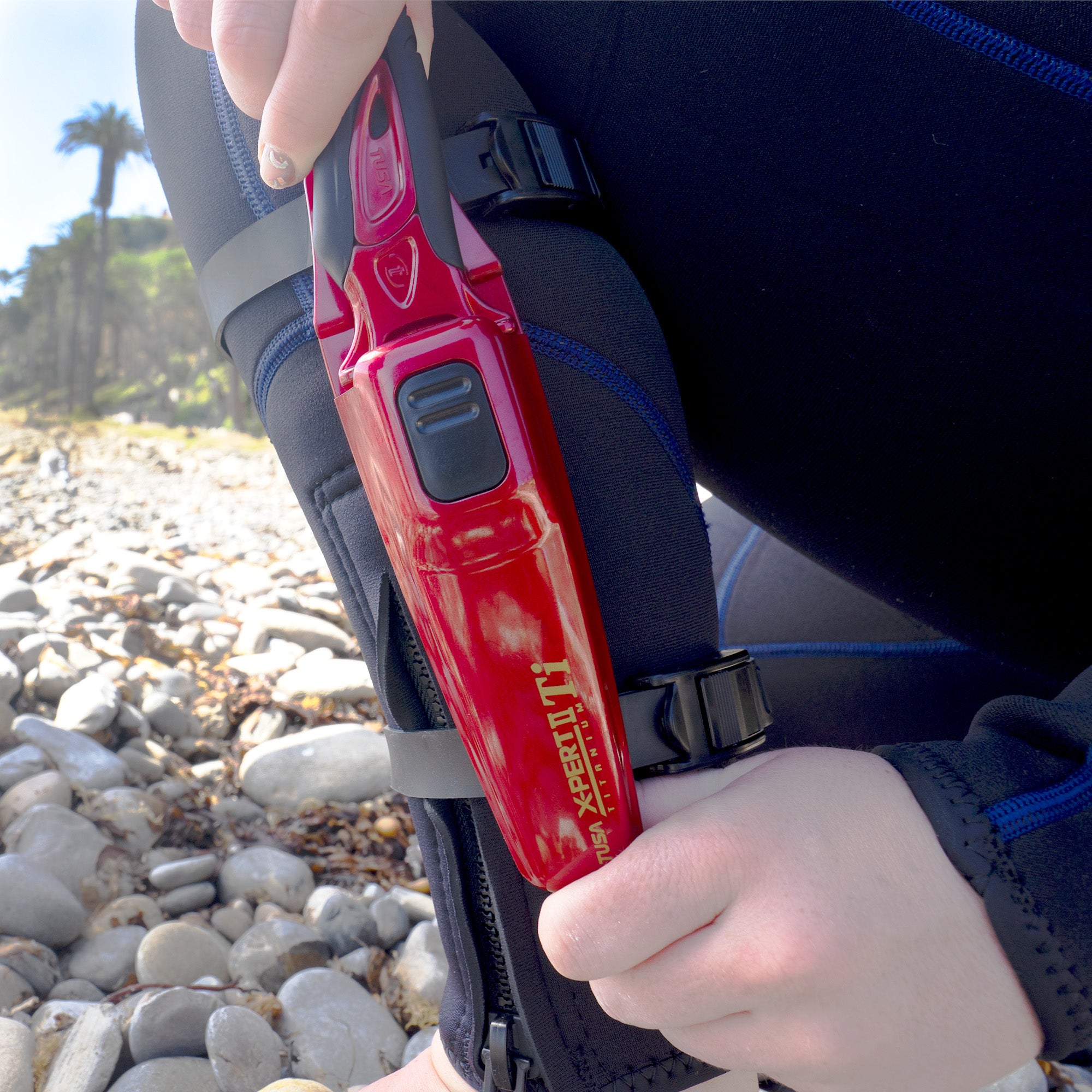 TUSA X-Ppert II Titanium Dive Knife FK-940 Red