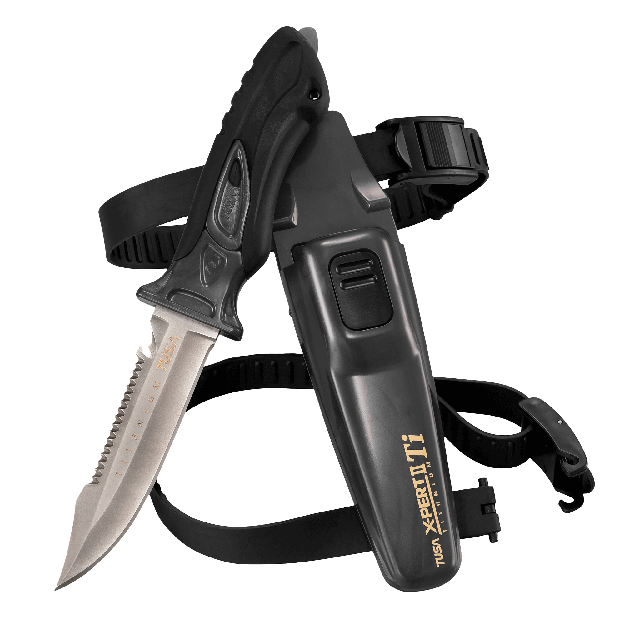 TUSA X-Ppert II Titanium Dive Knife FK-940 Silver