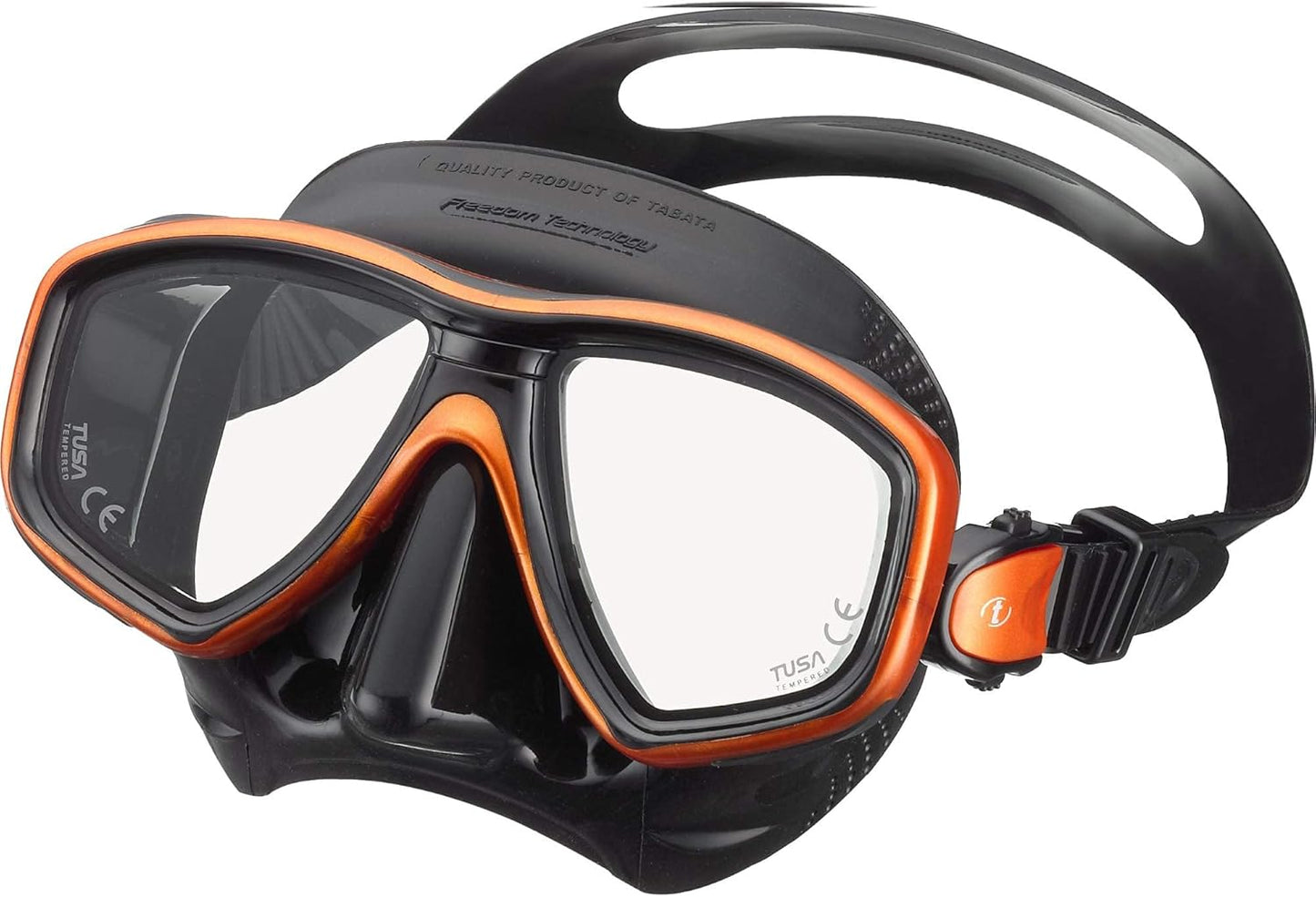 TUSA Freedom Ceos Scuba Diving Mask M-212 Black/Orange