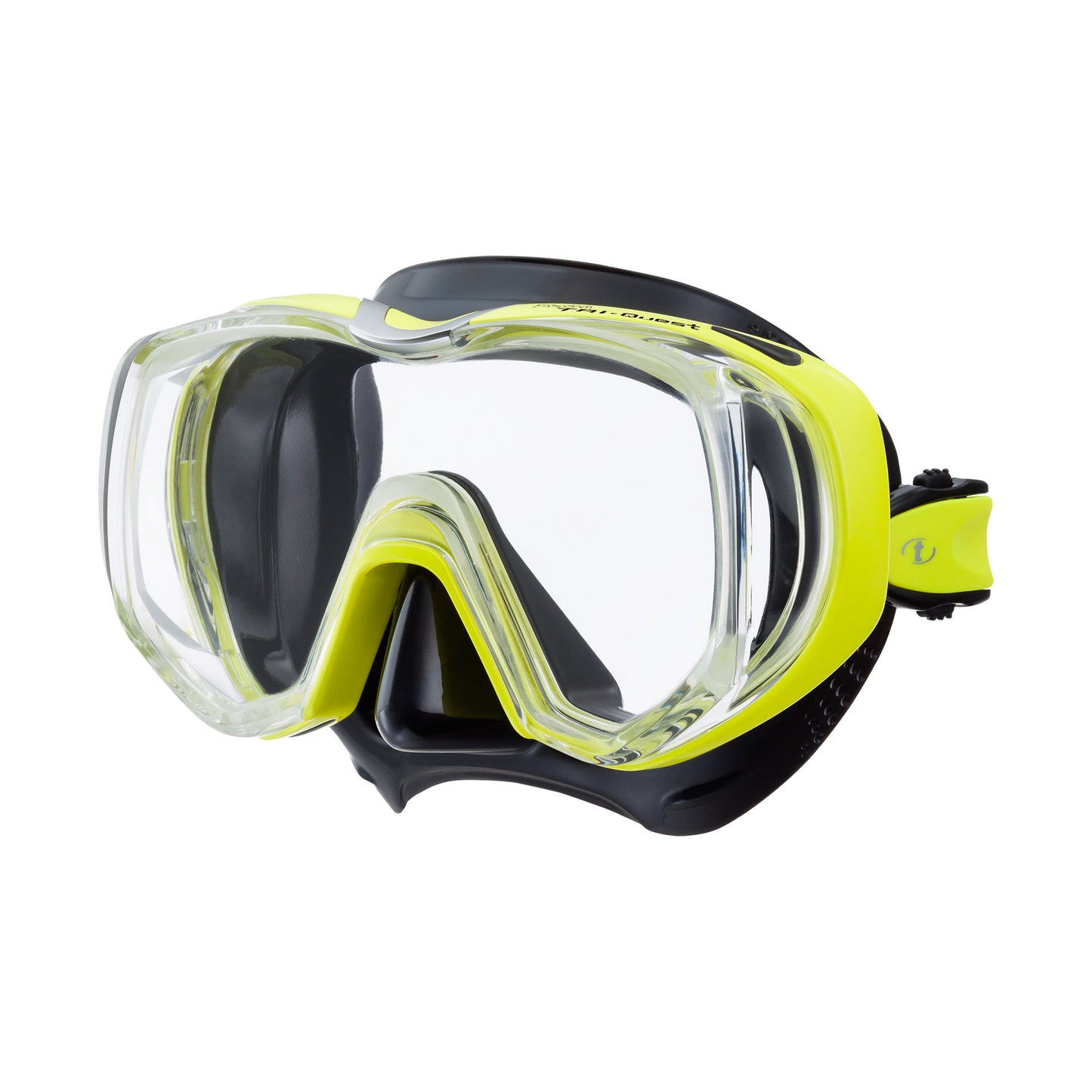 TUSA Freedom Tri-Quest Scuba Diving Mask M-3001 Black/Yellow