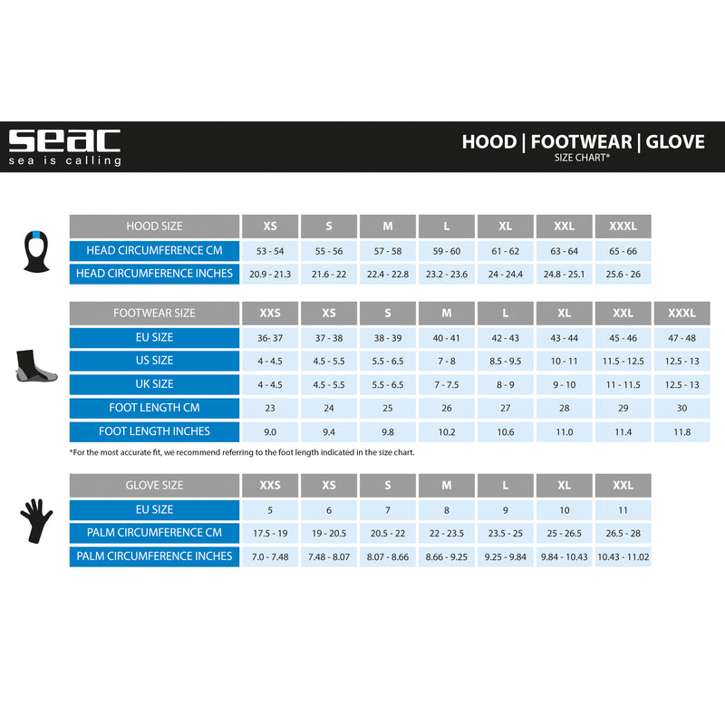 Seac Pro HD Wetsuit Boot 6mm with Zipper L