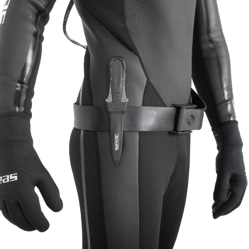 Seac Sharp Safety Knife for Spearfishing Black