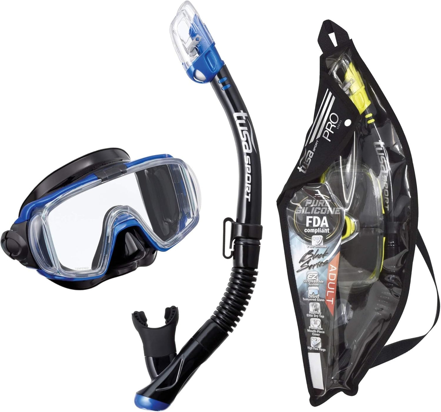 TUSA Visio Tri-Ex Adult Combo Black/Blue