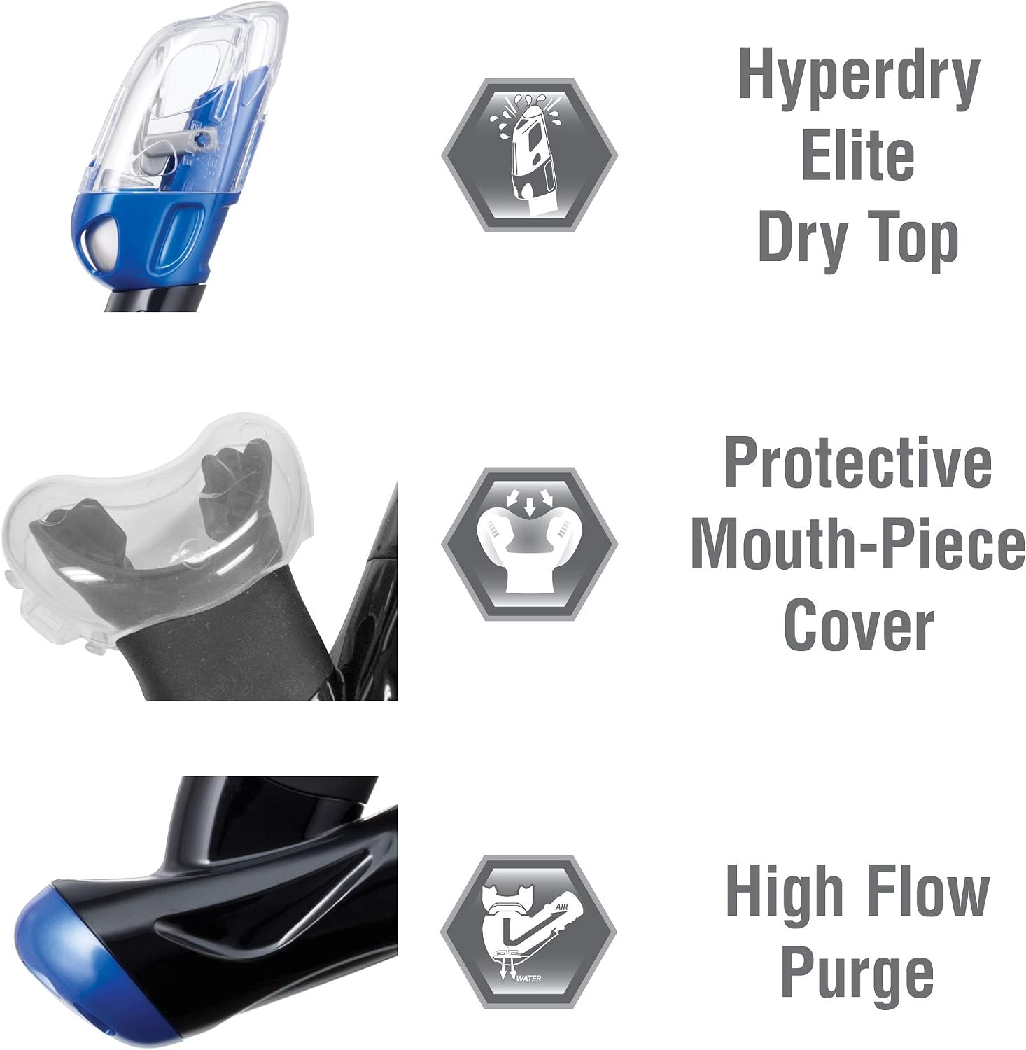 TUSA Visio Tri-Ex Adult Combo Black/Blue