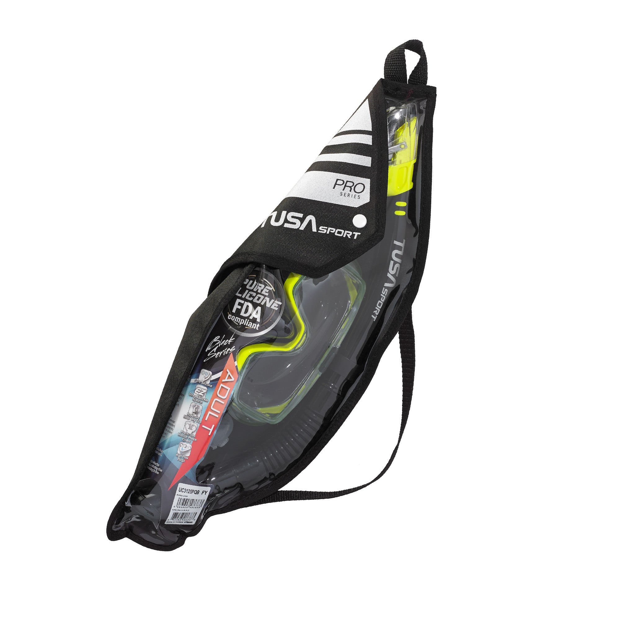 TUSA Visio Tri-Ex Adult Combo Black/Yellow