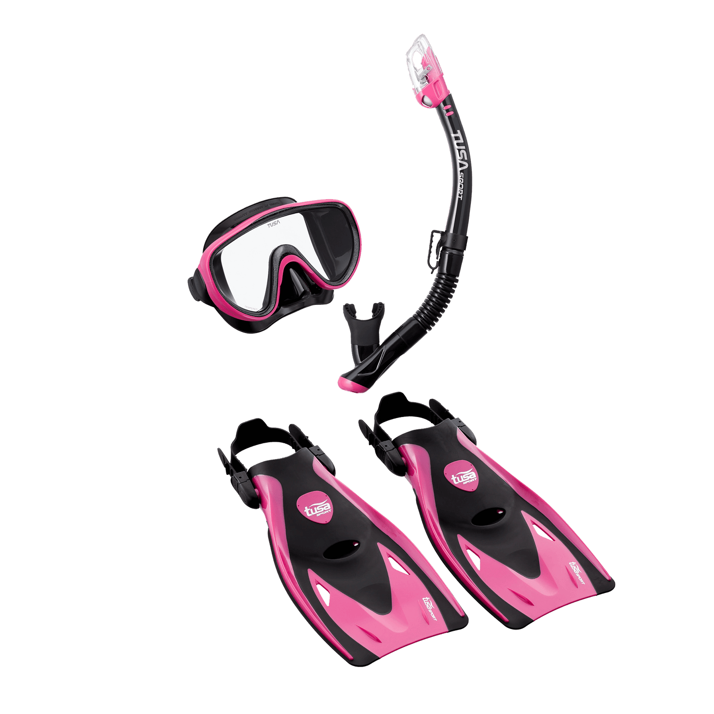 TUSA Serene Adult Travel Set Black/Pink Medium