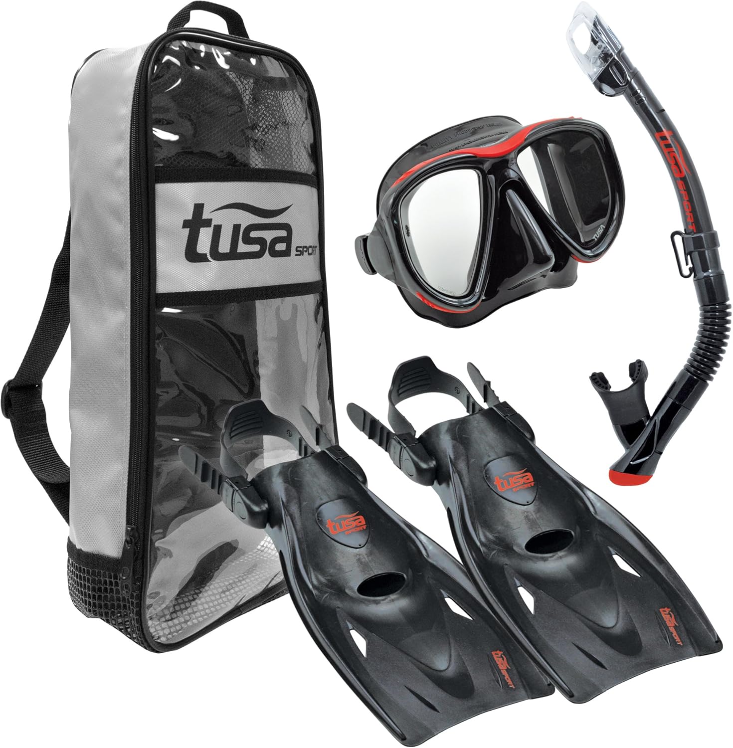 TUSA Sport Adult Powerview Travel Set Red Large