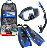 TUSA Visio Tri-Ex Travel Set Blue Medium
