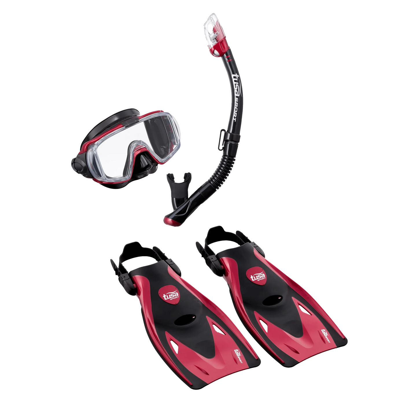 TUSA Sport Adult Visio Tri-ExTravel Set Red Large