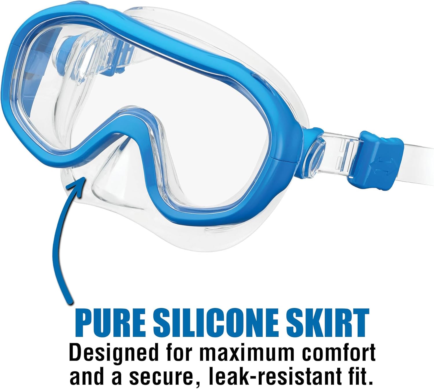 TUSA KLEIO mini FIT Youth Combo Clear Blue
