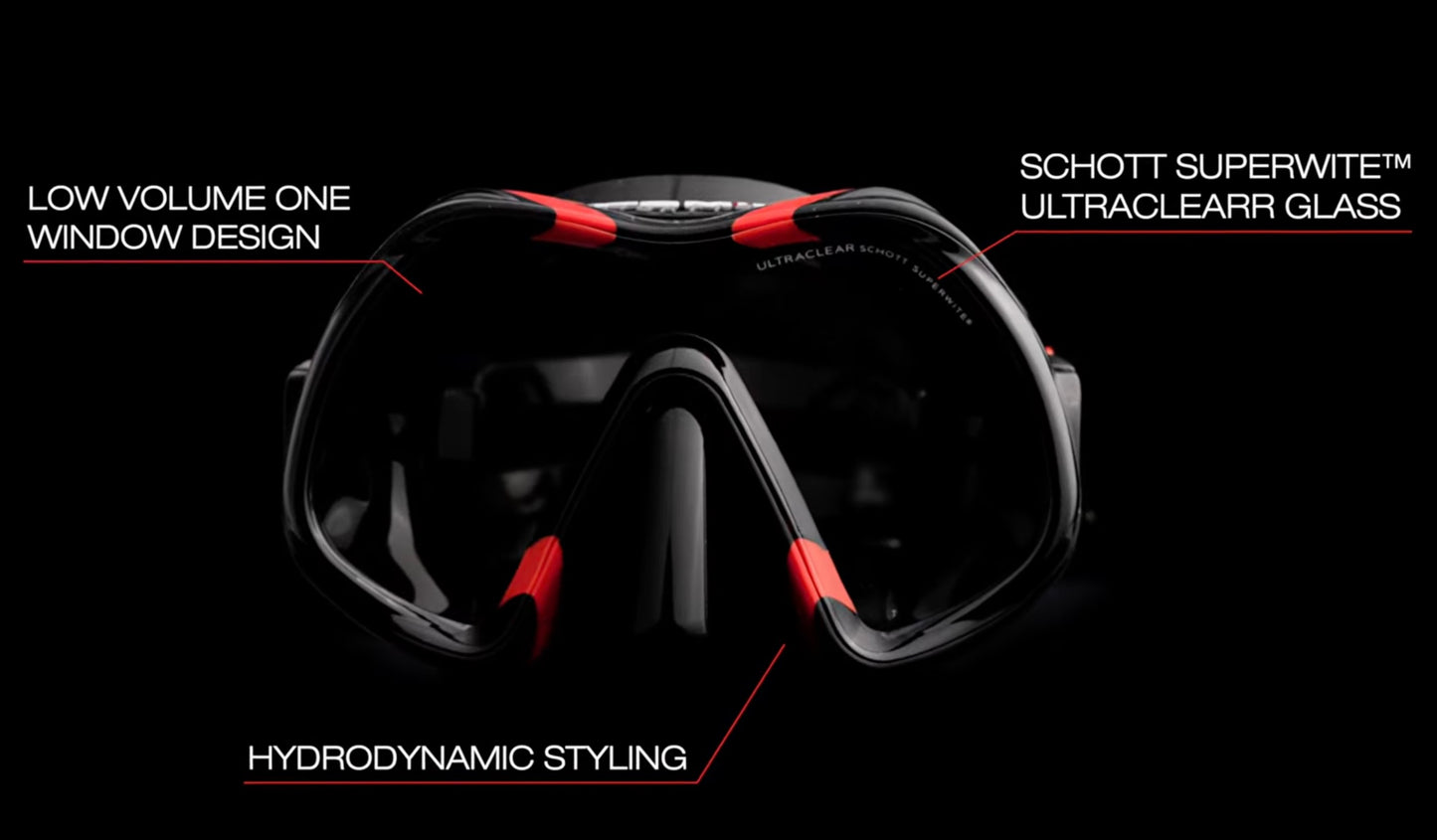 Atomic Aquatics Venom Mask Red