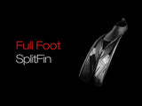 Atomic Aquatics Full Foot Split Fins Black 12-14